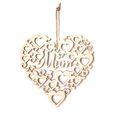 thumbnail image 4 of Adorno colgante en forma de corazón Regalos huecos para mamá de hijas Adornos de madera Accesorios para el automóvil Decoraciones de feliz cumpleaños JM01287, paquete de 2 Inevent HA011736-01, 4 of 7