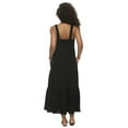 thumbnail image 3 of Cruise Tiered Maxi Sundress (Black, Small), 3 of 3