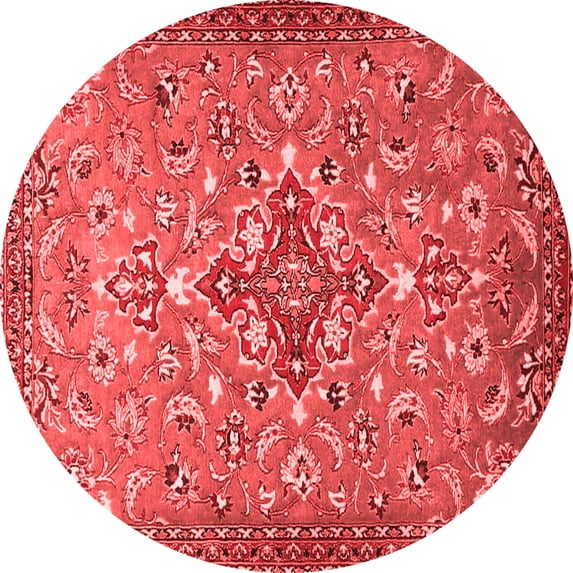Ahgly Company Indoor Round Persian Red Traditional Area Rugs, 5' Round