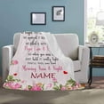 thumbnail image 2 of DAJU Personalized Love Blanket Throw to our grandma Grandma blanket gift just hold it you'll feel our love moring noon and night Blanket(30*40inch), 2 of 4