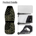 thumbnail image 5 of POLERO Protective Interior Protectors for Automobile Polyester Elastic Car Front Seat Cover Protector, Camouflage USA Flag Pattern, 5 of 12