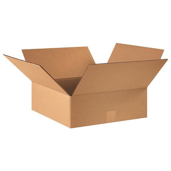 1 PK ZoroSelect Flat Corrugated Boxes, 16" x 16" x 5\
