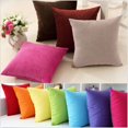 thumbnail image 1 of Square Home Sofa Decor Pillow Cover Case Throw Cushion Cover Size 16" Pure Color, 1 of 5