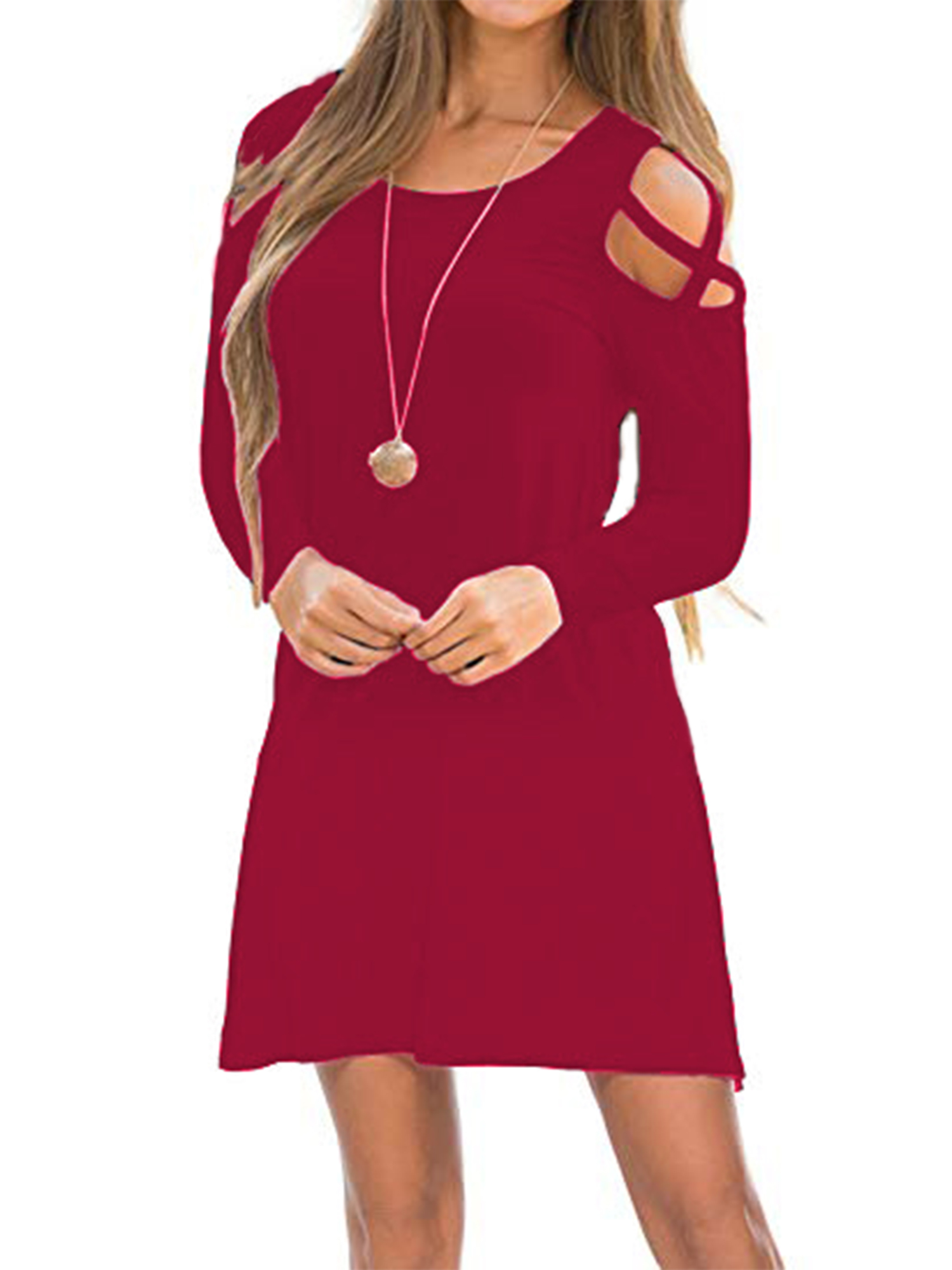 black flared arm top