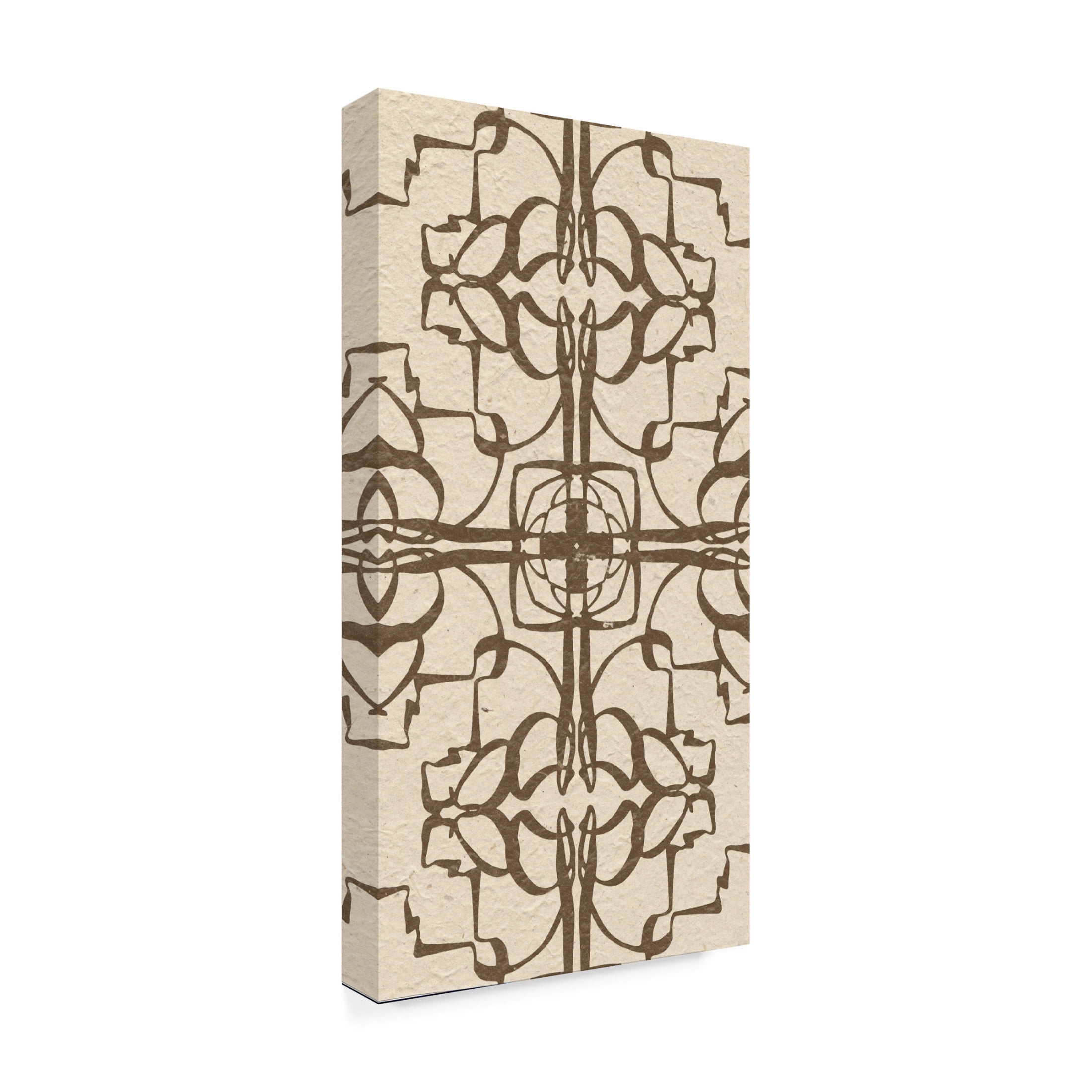 Trademark Fine Art Alonzo Saunders  Motif on Cream IX Canvas Wall Art