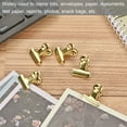 thumbnail image 5 of Uxcell Metal Hinge Clip Clamp Small Binder Clips Gold 0.94x0.86x0.63 inch 30 Pack, 5 of 5