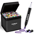 thumbnail image 1 of Set de arte con alcohol de doble punta Markers AnyMark de 100 colores, 1 of 6
