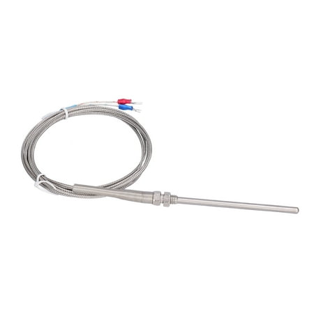 

Temperature Sensor Probe K Type Thermocouple Wear Resistant Stainless Steel For Digital Transmitter For Control Instrument For Thermometer Ordinary Type 4 Meter