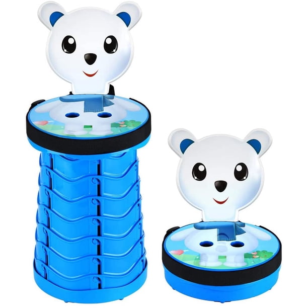 Taburete para niños con linda forma de dibujos animados Taburete plegable para niños Taburete para niños ajustable en altura Ligero pero resistente con capacidad de carga 220 lb brillar Electrónica