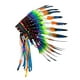 thumbnail image 5 of Indio Sombrero de Cacique Corona de Plumas Adorno para la Cabeza de Cosplay Hecho de Poliéster Cómodo Adecuado para Hombres Y Mujeres Vistoso, 5 of 10