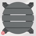 thumbnail image 4 of Costaelm Paradise 24" HDPE Round Outdoor Patio Counter Height Bar Stool, Gray, 4 of 8