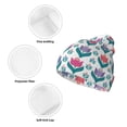 thumbnail image 3 of Lsque Tulips Flowers Pattern Knitted Beanie, Unisex Winter Hat, Knit Hat Winter Beanies Thick Fisherman Beanies Cuffed Plain Skull Caps, 3 of 6