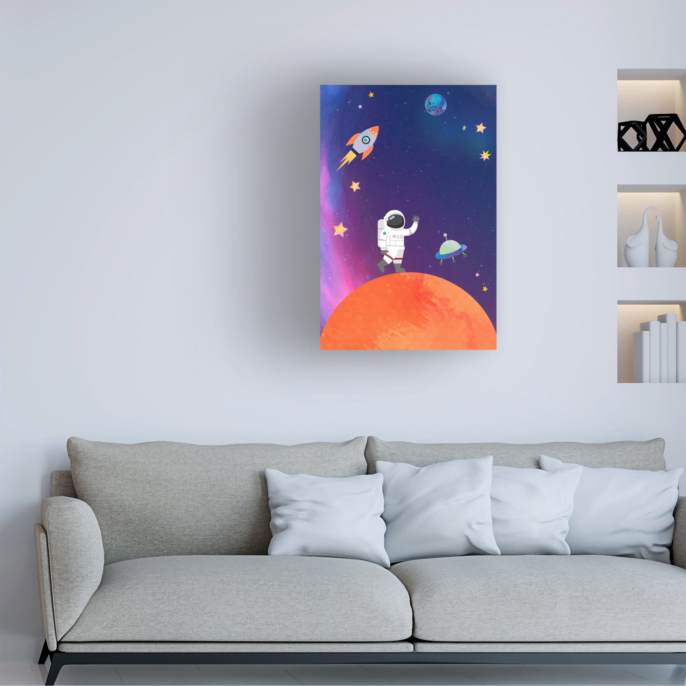 The Font Diva 'Galaxy Guy' Canvas Art