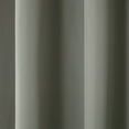 thumbnail image 4 of TOWN & COUNTRY BASICS Cabana Solid Heavyweight Indoor Outdoor Curtains, Light Filtering Opacity with Grommet Top, Water Repellent, 2-Pack Set, 54"x120", Medium Grey, 4 of 10