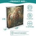 thumbnail image 6 of joogoo Flower Horse Hardcover 3 Ring Binder 1.5" Round Rings Interior Pockets Binders Organizer 1 Pack, 6 of 9