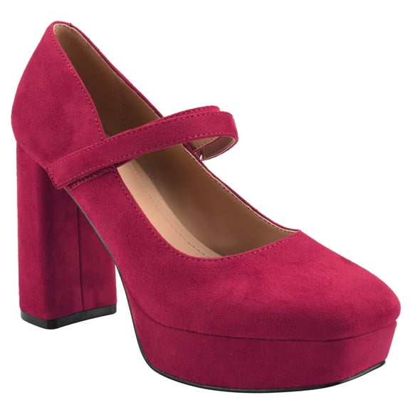 Marc Fisher Women's NICOLY Pump, Red, 7.5