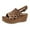Brown, variant on Utoimkio Wedge Sandals for Women Dressy Sandals for Women Dressy Summer Womens Slingback Open Toe Wedges High Heels Beach Sandals