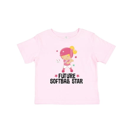 

Inktastic Future Softball Star Girl Gift Baby Girl T-Shirt