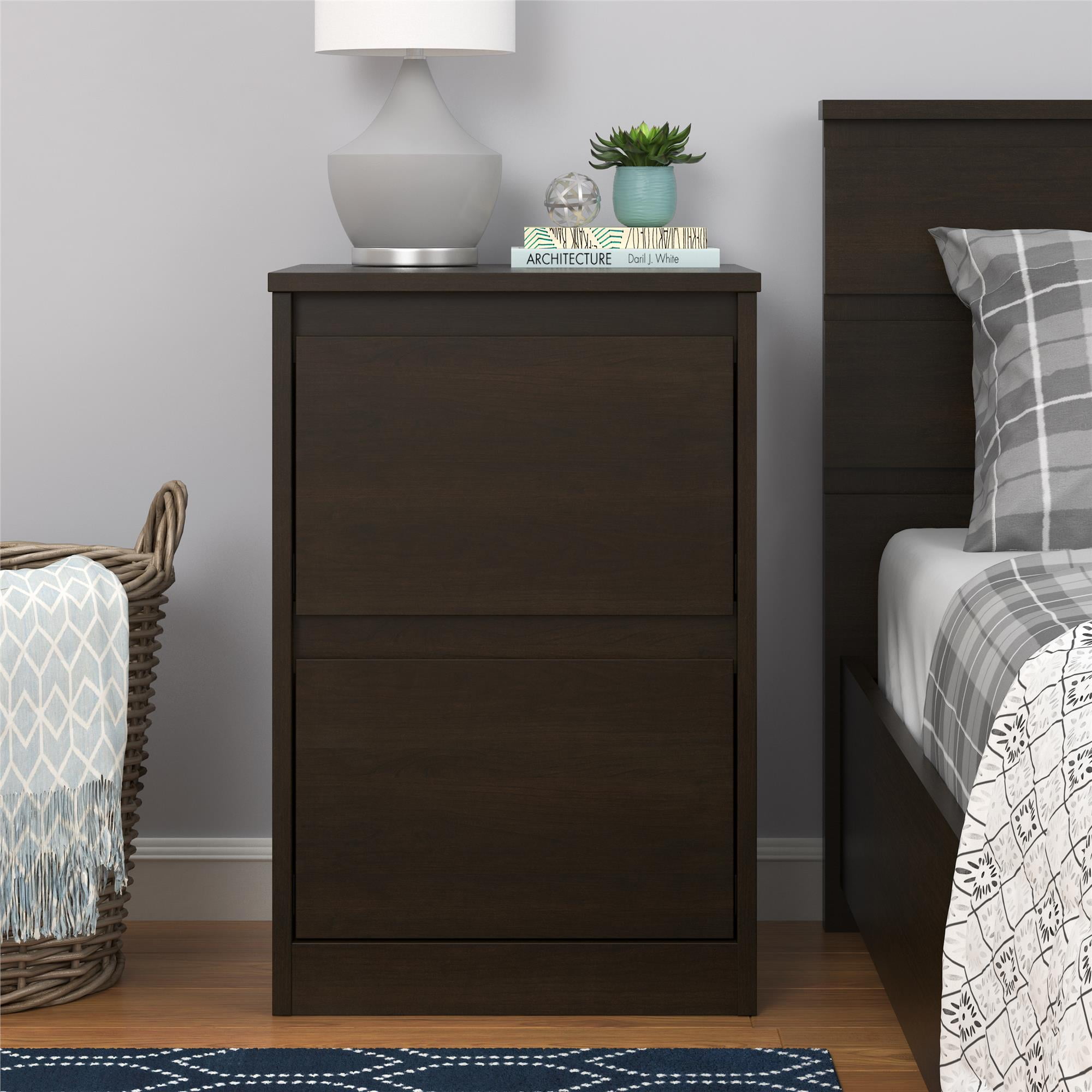 Mainstays Westlake Nightstand Espresso Walmart Com Walmart Com