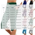 thumbnail image 2 of Fmbrln Capri Pants for Women Summer Fashion Casual Drawstring Elastic Waist Side Slit Work Pants Loose Fit Yoga Athletic Pants with Pockets, 2 of 5