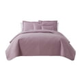 thumbnail image 5 of Nestl 5 Piece Quilt Set Queen , Soft Microfiber Lightweight Bedspread Coverlet, Modern Style Diamond Weave Bed Cover, Lavender Dream, 5 of 5