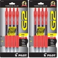 thumbnail image 1 of Bolígrafos de gel PILOT G2 Premium con punta fina de 0,7 mm, color rojo (paquete de 8), 1 of 9