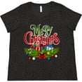 thumbnail image 3 of Inktastic Merry Christmas Women's Plus Size T-Shirt, 3 of 5