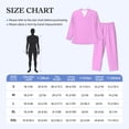 thumbnail image 4 of Mens Pajamas Set - Light-Pink Comfy Long Sleeve Button Up Pajama Sets for Men 2 Piece, Soft Sleepwear Nightwear Pjs Lounge Sets for Men with Pockets, 4 of 5