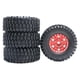 thumbnail image 1 of 4 Piezas de Neumáticos y Ruedas RC 1/24 para Mejorar Coches RC, Compatibles con Vehículos Axial SCX24 y Buggies Rojo, 1 of 8