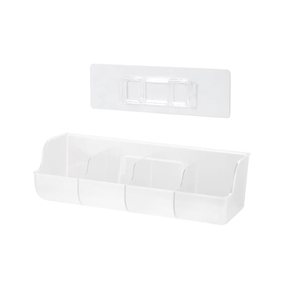 Caja de almacenamiento para baño, contenedor para guardar manualidades, caja de almacenamiento de datos para calcetines Claro