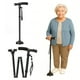 thumbnail image 1 of Bastón Plegable con Luz LED y Base Antideslizante | Altura Ajustable 85-97cm | Punta Giratoria 360° | Soporta 130kg | Bastón Ergonómico para Adulto Mayor Hombre Mujer, 1 of 12