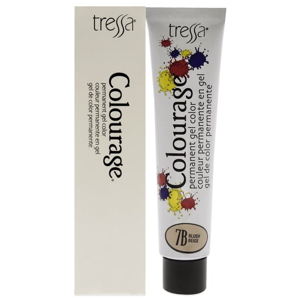 Tinte permanente en gel Colourage - 7B Blush de Tressa para unisex - Tinte para cabello de 2 oz Tressa Color de pelo 2 oz