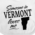 thumbnail image 4 of Inktastic Someone in Vermont Loves Me Boys or Girls Baby Bib, 4 of 4