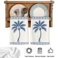 thumbnail image 5 of Navy Blue Palm Tree Kitchen Towels Set of 1, Summer Tropical Plants Leaves Absorbent Dish Towels for Kitchen, Microfiber Hand Towel, Quick Drying Tea Towel for Cleaning Decorative Dishcloths, 5 of 7