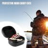 Fishing Reel Bag PU Cover Case Fish Reel Bag Hard Shockproof Cover Case PU Fishing Bags For Men Box Fishing Bag With Net Holder Fishing Bag S Organizer Tool Bags