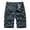 Blue, variant on Men's Casual Shorts Cargo Shorts Cargo Shorts Running Shorts Multiple Utility Pockets Elastic Waist Cotton Hiking Shorts Gray