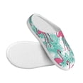 thumbnail image 3 of Lsque Flamingo Pattern Womens Comfort Cotton on Scuff With Memory Foam and Anti-skid Sole Slipper-42/43, 3 of 7