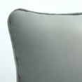 thumbnail image 4 of Habitat Seren Velvet Decorative Pillow 20 x 20 in Silver, 4 of 9