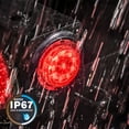 thumbnail image 6 of 2PC 2" Round 10 LED Clearance Light [2 in 1 Reflector] [Polycarbonate Reflector] [10 LEDs] [D.O.T. Certified] [2 Year Warranty] Side Marker Light for Trucks and Trailers - Red, 6 of 8