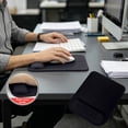 thumbnail image 2 of Ouuluon Mouse Pad with Wrist Rest, Ergonomic Comfortable Mouse Pads, 10x8in Black Non-Slip Bottom Mousepad for Office Gaming Laptop Home, 2 of 7