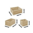 thumbnail image 5 of xaoyunyn 3 Piece Non Woven Fabric Drawer Organizer Set for Small Clothing Items,Foldable Storage Boxes for Closet and Dresser Organization,Lightweight and Stable, 5 of 6