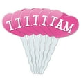 thumbnail image 1 of Tam Heart Love Cupcake Picks Toppers - Set of 6, 1 of 1