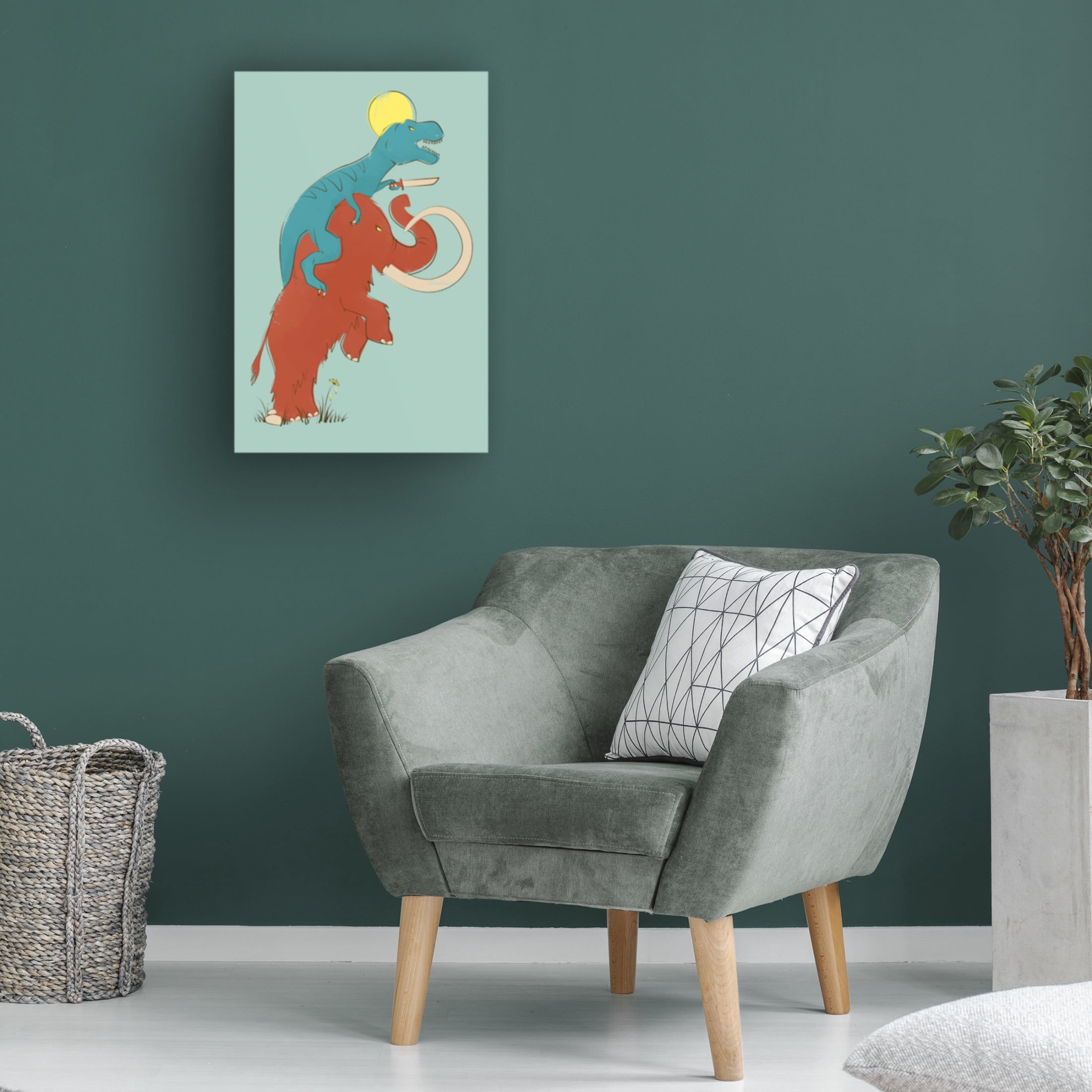 Canvas Wall Art - Jay Fleck 'Charge!' Wall Art for Living Room, Bedroom, or Office Décor by Trademark Fine Art - 30 x 47 Inches