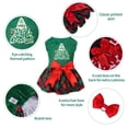 thumbnail image 2 of Vestido para perro CuteBone CVA05M-D verde a cuadros de terciopelo pequeño, 2 of 6