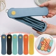thumbnail image 2 of Hearth & Gear Travel Cutlery Set With Include Spoon Fork And Chopsticks . Portable Utensils For Camping Travel Outdoor Activities School And Dining Table Runner And Mat round Place Mats Place Mates, 2 of 7