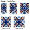 thumbnail image 4 of Chenille Print Shower Curtain for Bathroom, 4 of 6