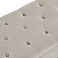 thumbnail image 7 of 48" Tufted Bench with Storage in Soft Velvet Espresso Sturdy Construction Stylish Seating with Internal Storage, 7 of 7