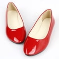 thumbnail image 7 of Red Pointed Toe Flats Shoes For Women Casual Spring Fall Flat Bottom Work Shoes Plus Size Patent Leather Pumps Low Heel Dress Shoes Size 39 1 Pair, 7 of 7