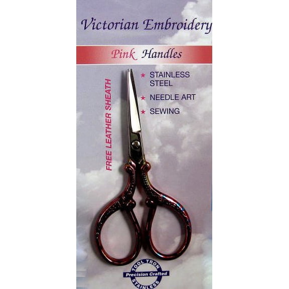 Tooltron Pink Victorian Embroidery Scissors
