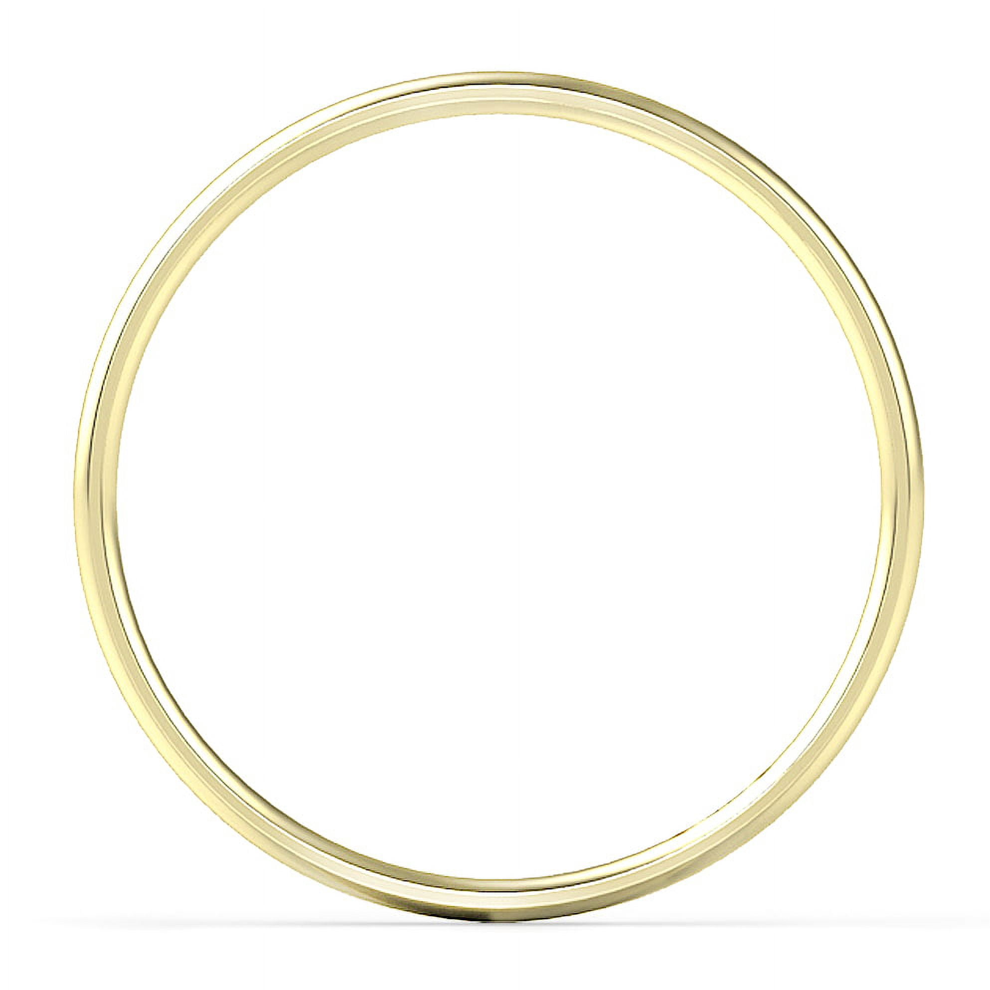 Sz 11.5 Solid 10K Yellow Gold 2MM Round Dome Comfort Fit Wedding Band Ring